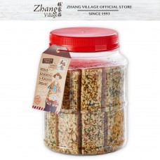 LZJ PUFFED RICE WITH PEANUT （SESAME) 450G 米呈花生（芝麻）